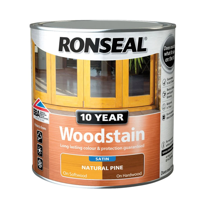 Ronseal 10 Year Woodstain Natural Pine 750Ml