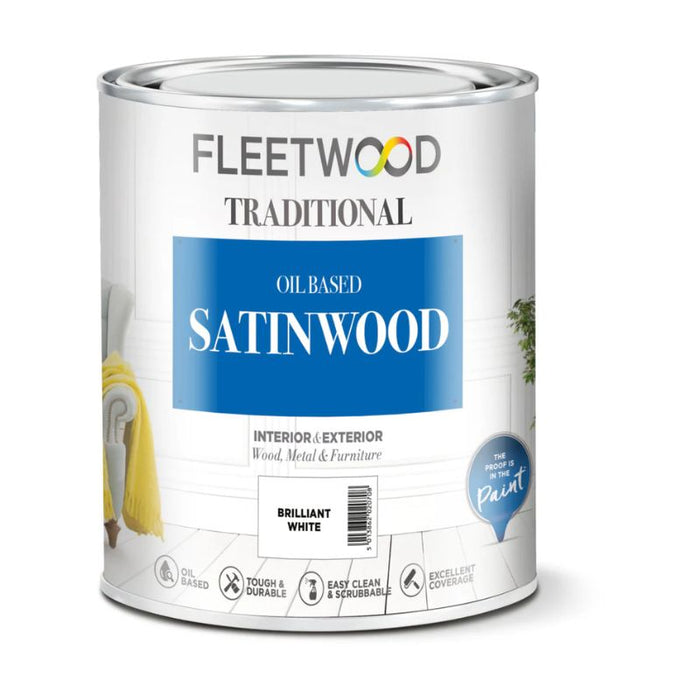 Fleetwood Satinwood Brilliant White 2.5L