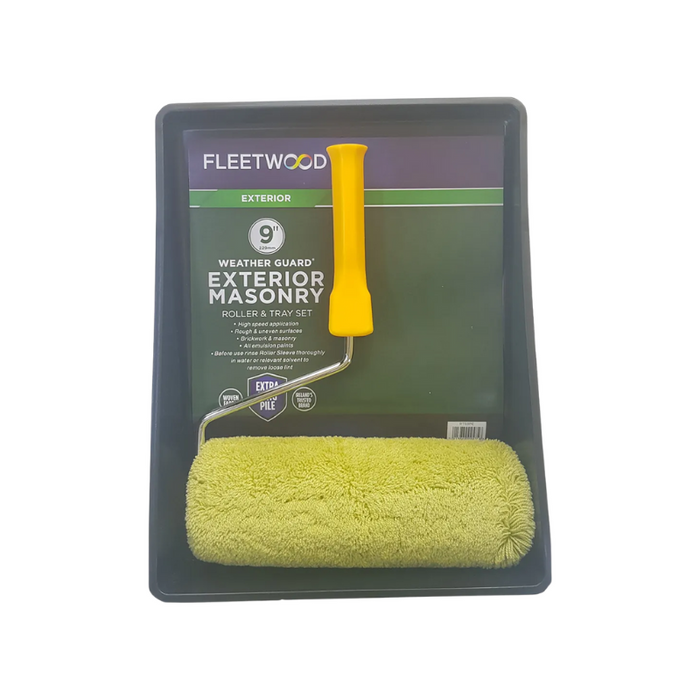 Fleetwood Exterior Masonry Roller & Tray Set 9″