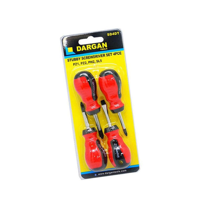 Dargan Stubby Screwdriver Set 4 Piece