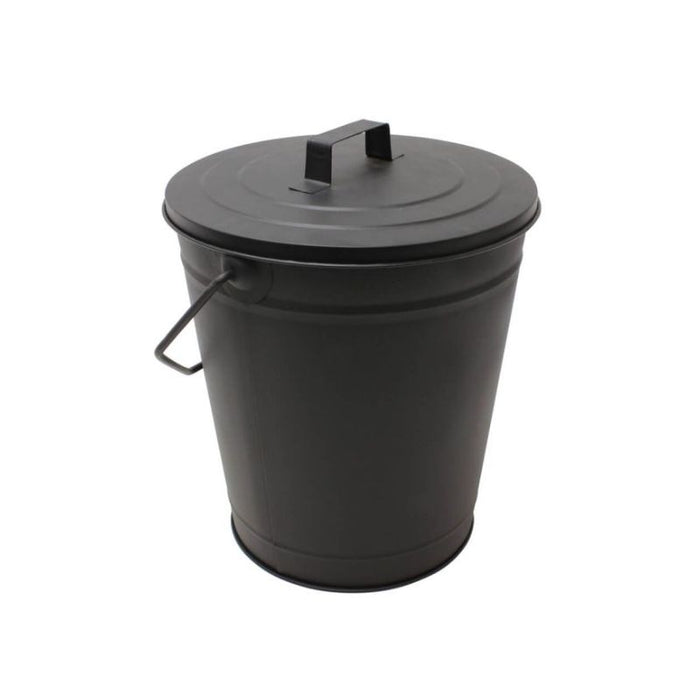 Black Coal/Ash Bucket with Lid