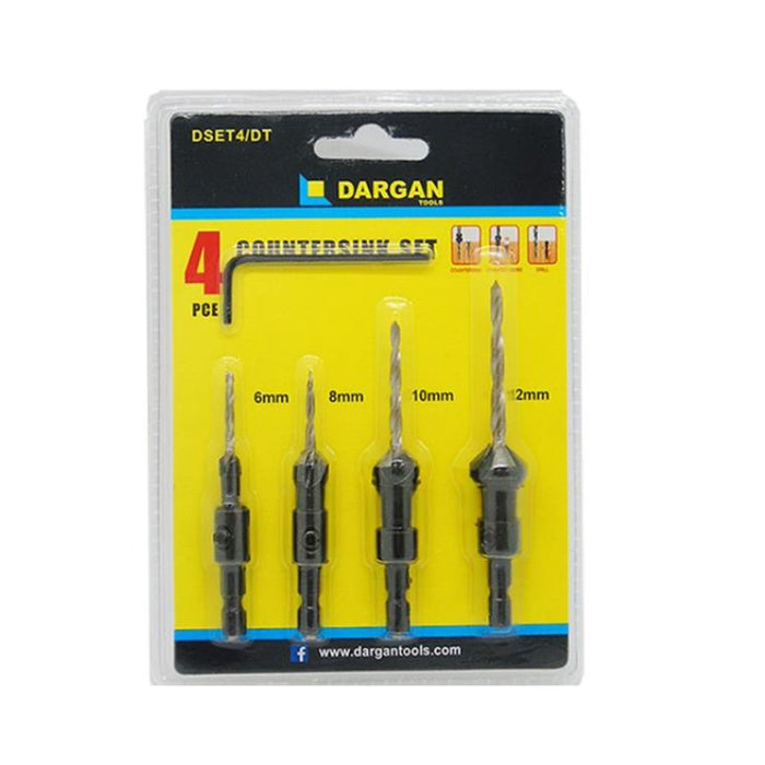 4 Pc Counter Sink Bit Set