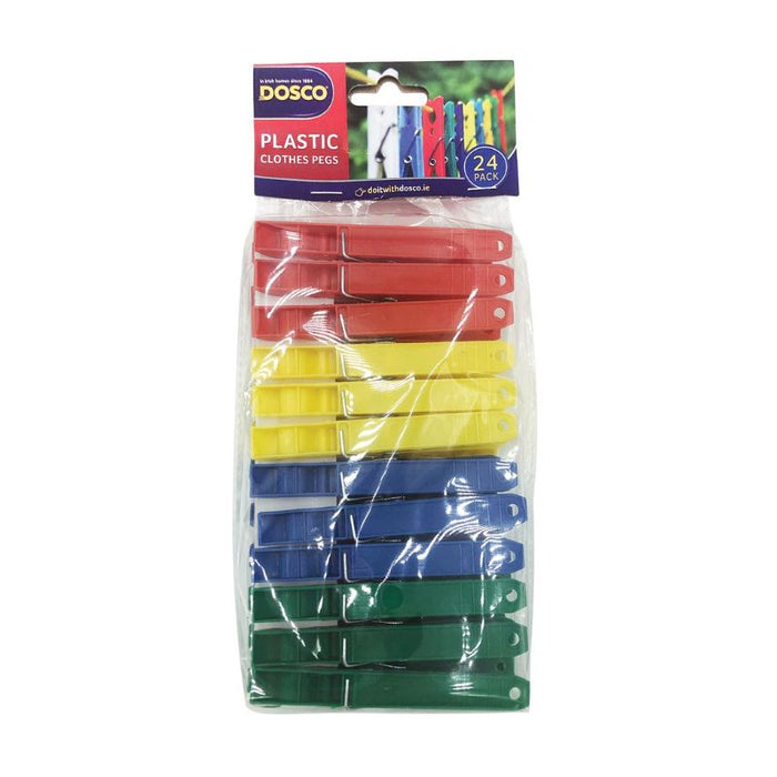 Plastic Clothes Pegs 24 Pack