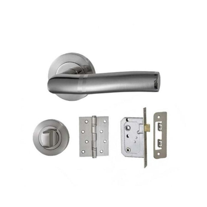 Roxton Chrome Bathroom Lockset