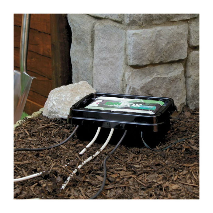 Dribox Medium Weatherproof Connection Box Black