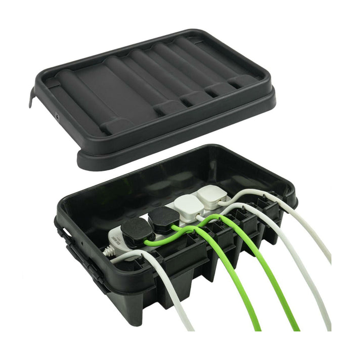 Dribox Medium Weatherproof Connection Box Black