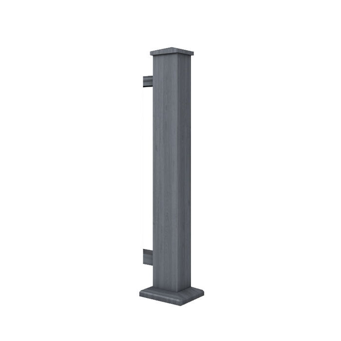 Composite End Post System 1.8M Grey