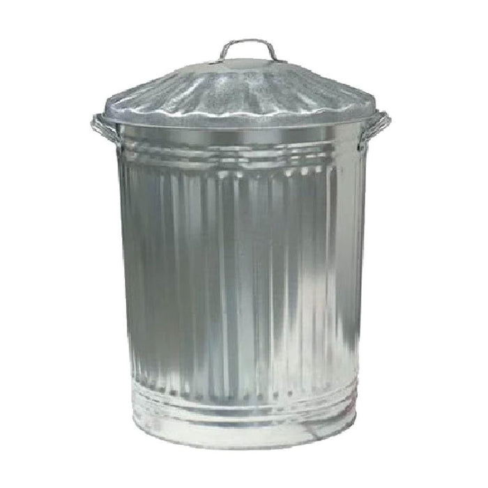 Home Collection Silver 75L Galvanised Bin With Lid