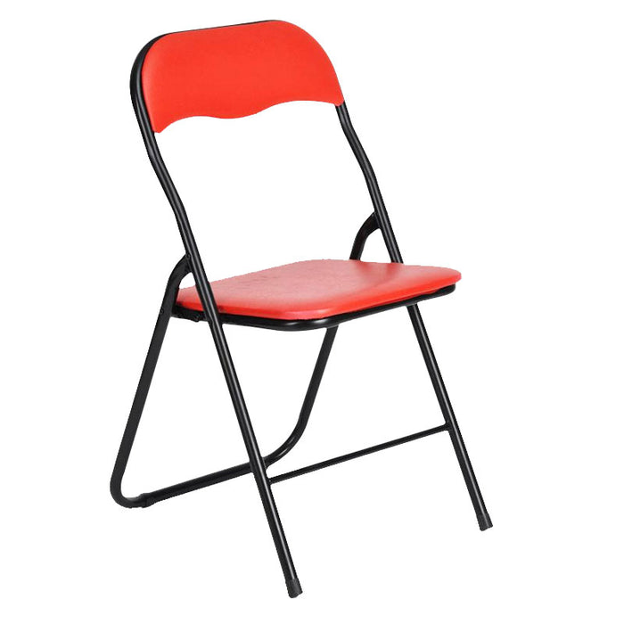 Folding Padded Chair Red
