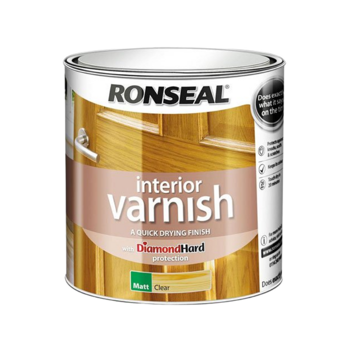 Ronseal Interior Varnish Matt Clear 2.5L