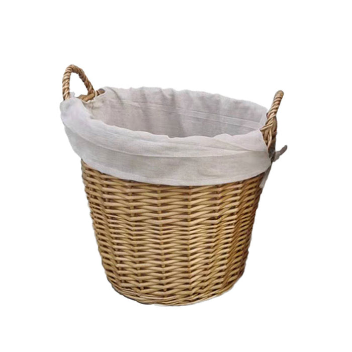 Blacksod Round Wicker Basket 50x40cm Natural