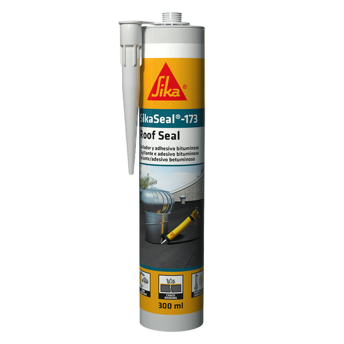 SikaSeal-173 Roof Seal Bituminous Adhesive Sealant 300mL