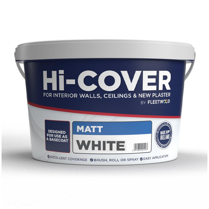 Fleetwood Hi-Cover Brilliant White Paint 10 L