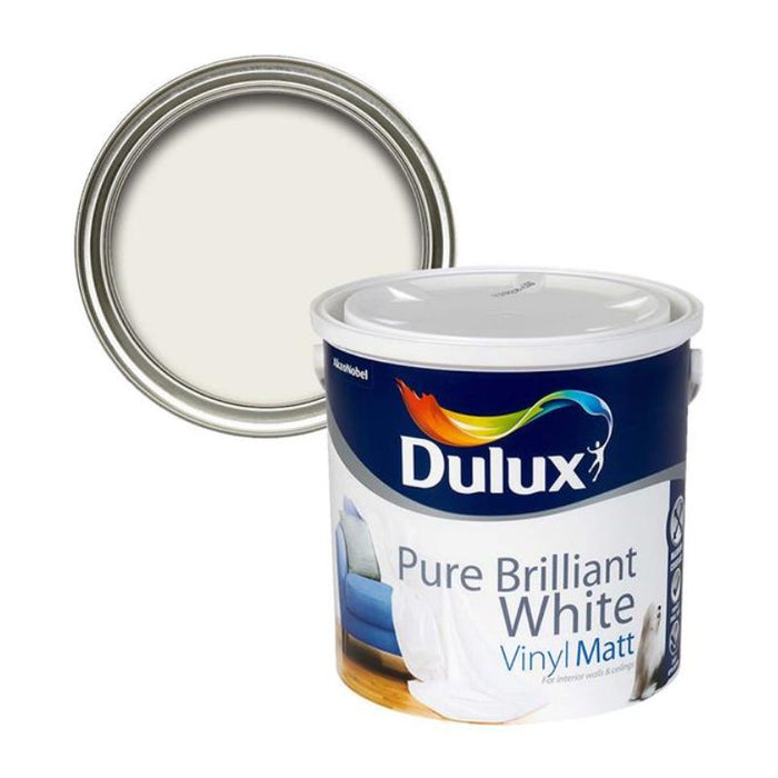 Dulux Vinyl Matt Pure Brilliant White 2.5L