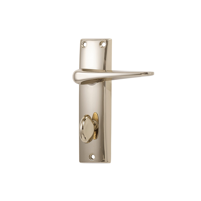 Basta Glencar On Plate Bathroom Door Handle Brass