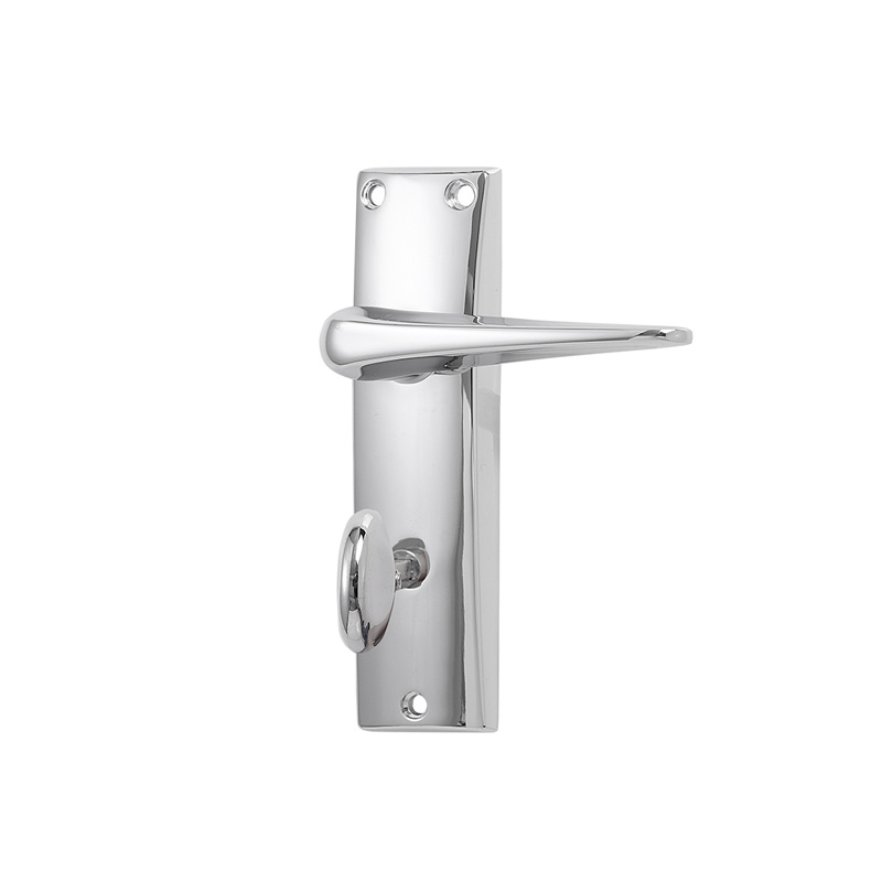 Basta Glencar On Plate Bathroom Door Handle Chrome — General Hardware ...