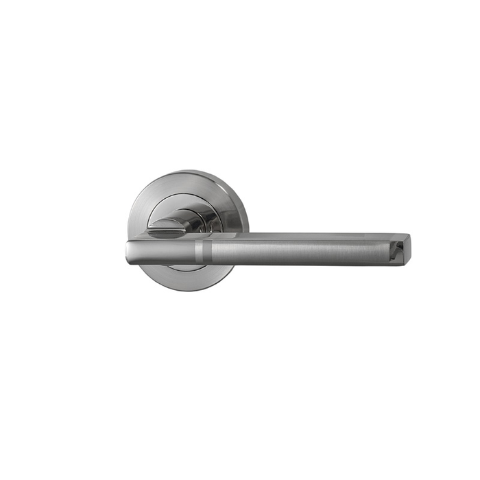 Basta Victoria On Rose Door Handle Satin Nickel