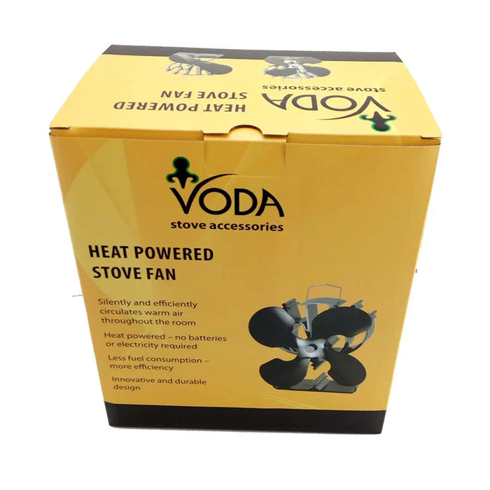 VODA 4-Blade Heat Powered Stove Fan