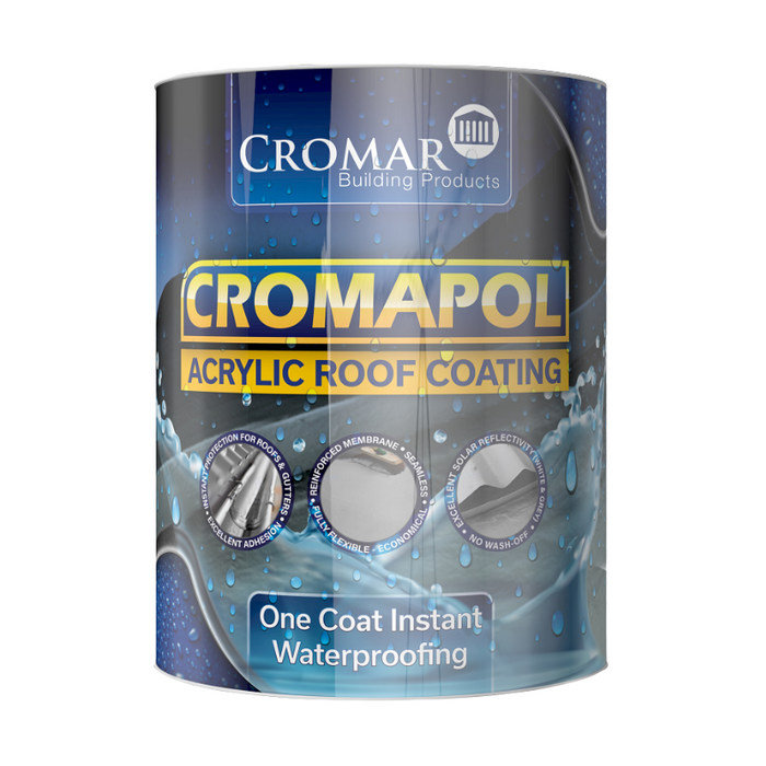 Cromar Cromapol Acrylic Roof Coating Black 5kg