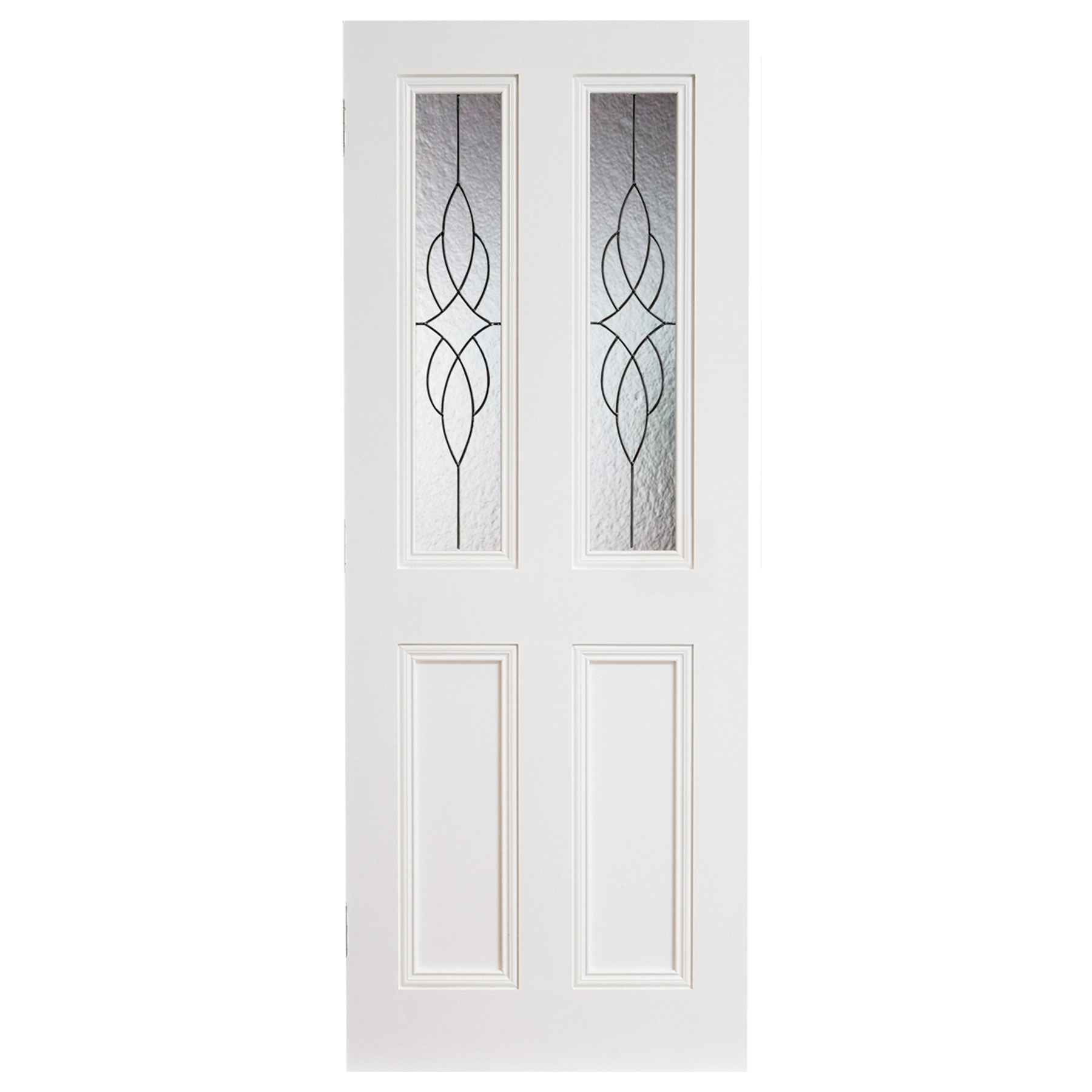 Claremont Primed Door Cathedral Leaded Glass 80X32