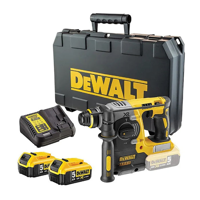 DeWalt DCH273P2 18V XR Brushless SDS+ Rotary Hammer Drill with 2x 5.0Ah Batteries