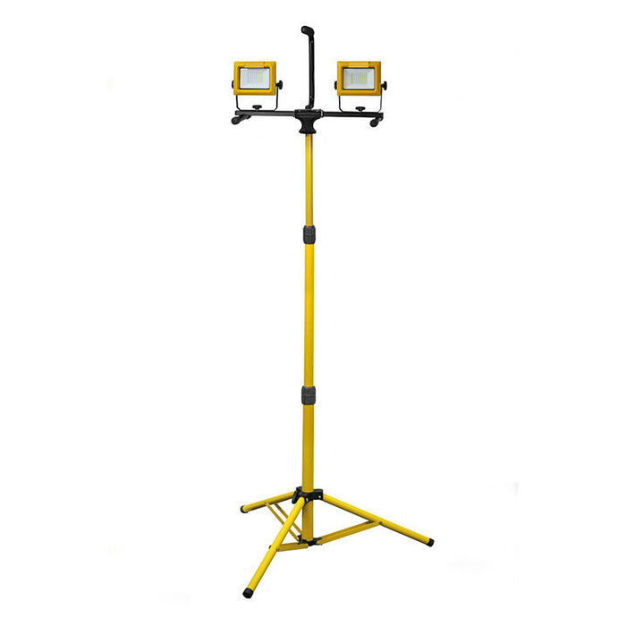 Faithfull Twin LED Tripod Site Light 70w