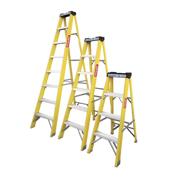 Toolway Fibreglass Ladder 8 Thread