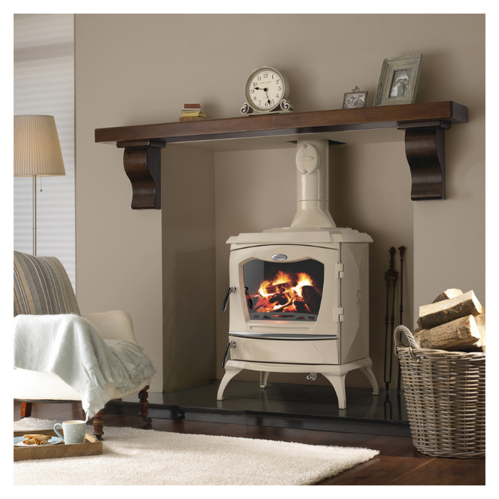 Stanley Lismore Room Heating Stove Enamel Cream