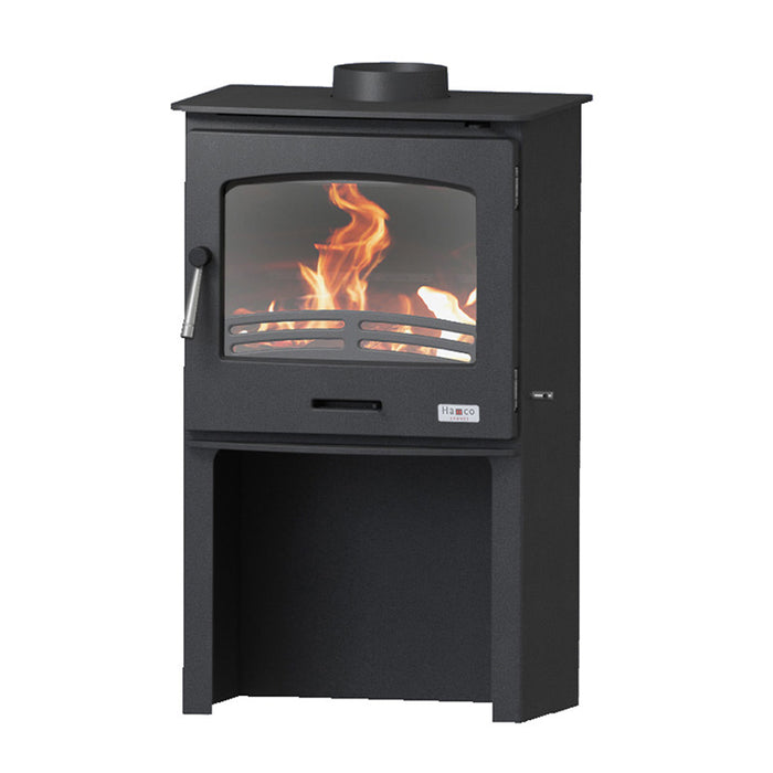 Hamco Oslo Eco 5 Panoramic 4.9kw Stove With Log Storage