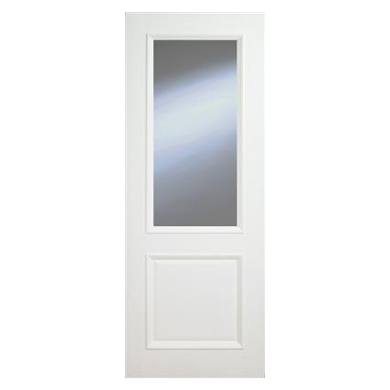 Monroe Primed Two Panel Clear Glazed Bolection Door 80X32