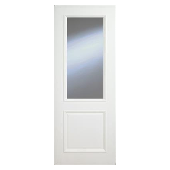 Monroe Primed Two Panel Clear Glazed Bolection Door 80X34