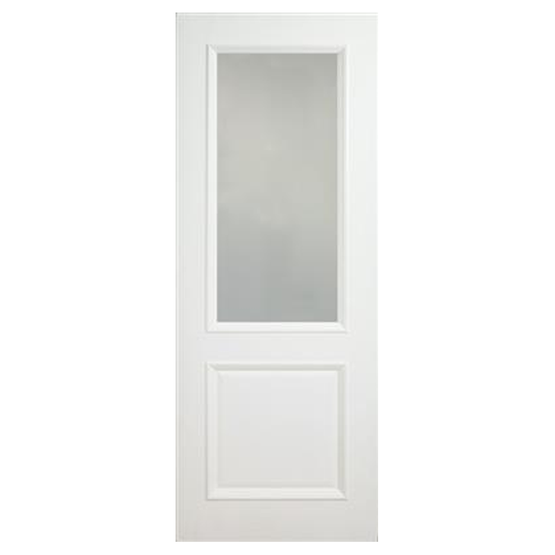 Monroe Primed Two Panel Etch Glazed Bolection Door 80X34
