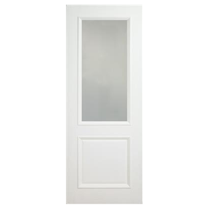 Monroe Primed Two Panel Etch Glazed Bolection Door 80X32