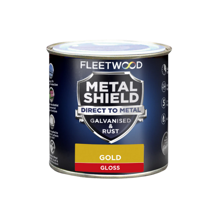 Fleetwood Metal Shield Gloss Gold 250mL