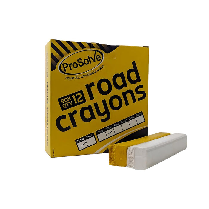 Hard Road Crayons Yellow 12 Pack