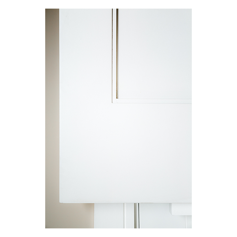 Kenmore White Primed Single Panel Shaker Door 78x26