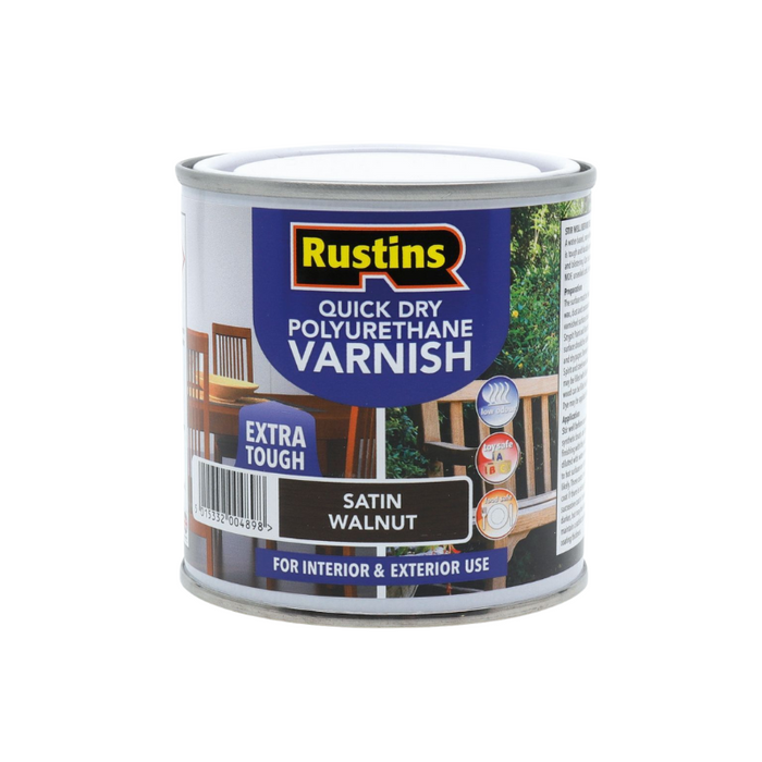 Rustins Quick Dry Polyurethane Satin Varnish 500mL