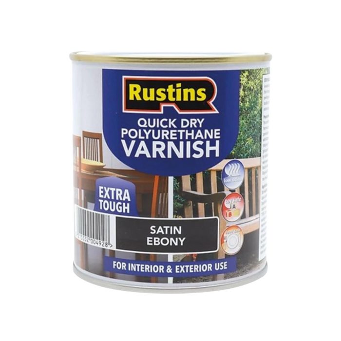 Rustins Quick Dry Polyurethane Satin Varnish 500mL