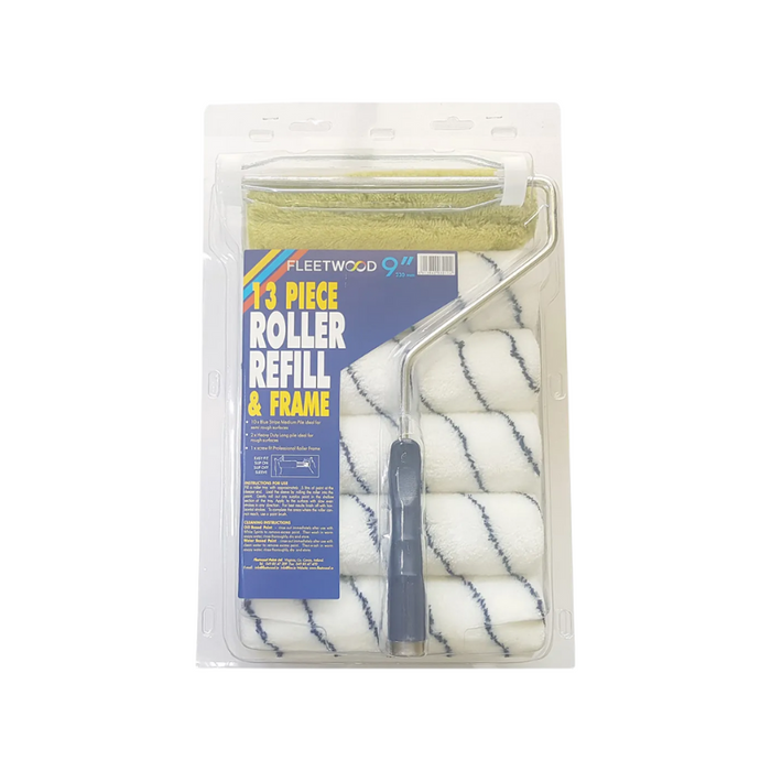 Fleetwood 13 Piece Roller Refill & Frame 9″