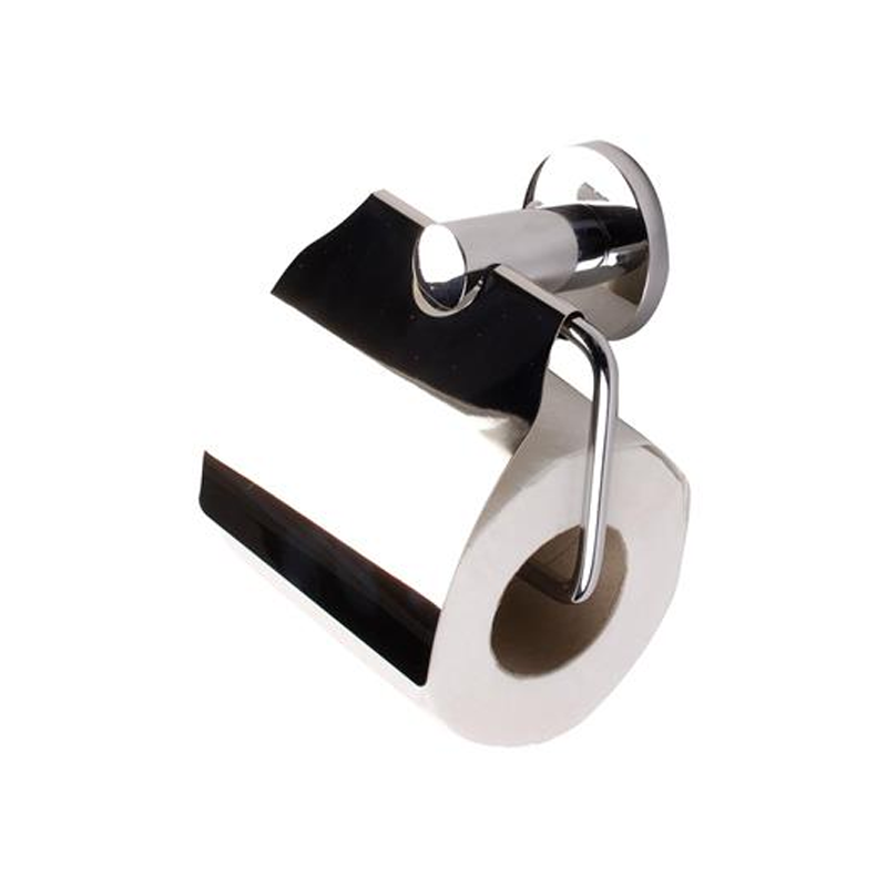 Tema Malmo Toilet Roll Holder Chrome With Lid