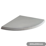 Tema Corner Shelf 200x200x15mm Grey