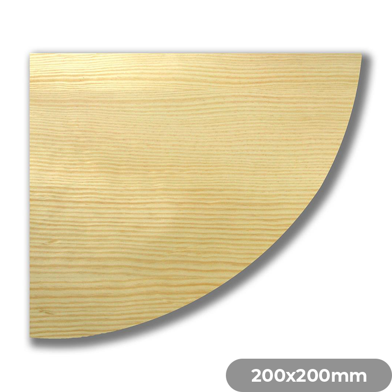 Tema Corner Shelf 200x200x15mm Pine
