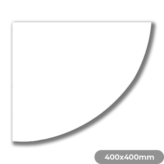 Tema Corner Shelf 400x400x15mm White