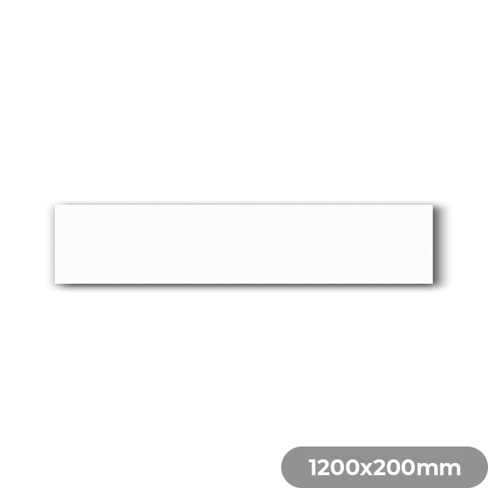 Tema Straight Shelf 1200x200x15mm White
