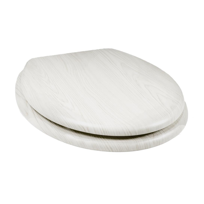 Tema Woodland Inspired Toilet Seat White Woodgrain