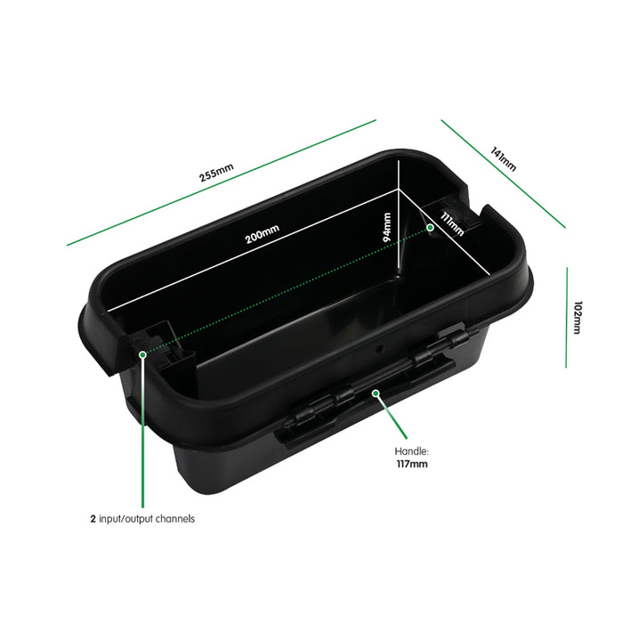 Dribox Small Weatherproof Connection Box Black