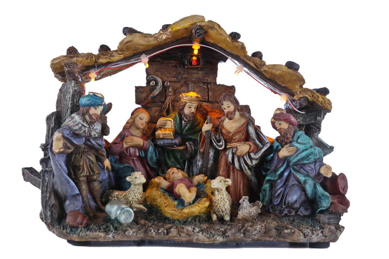 20cm Battery Operated Nativity - General Hardware Supplies Homevalue