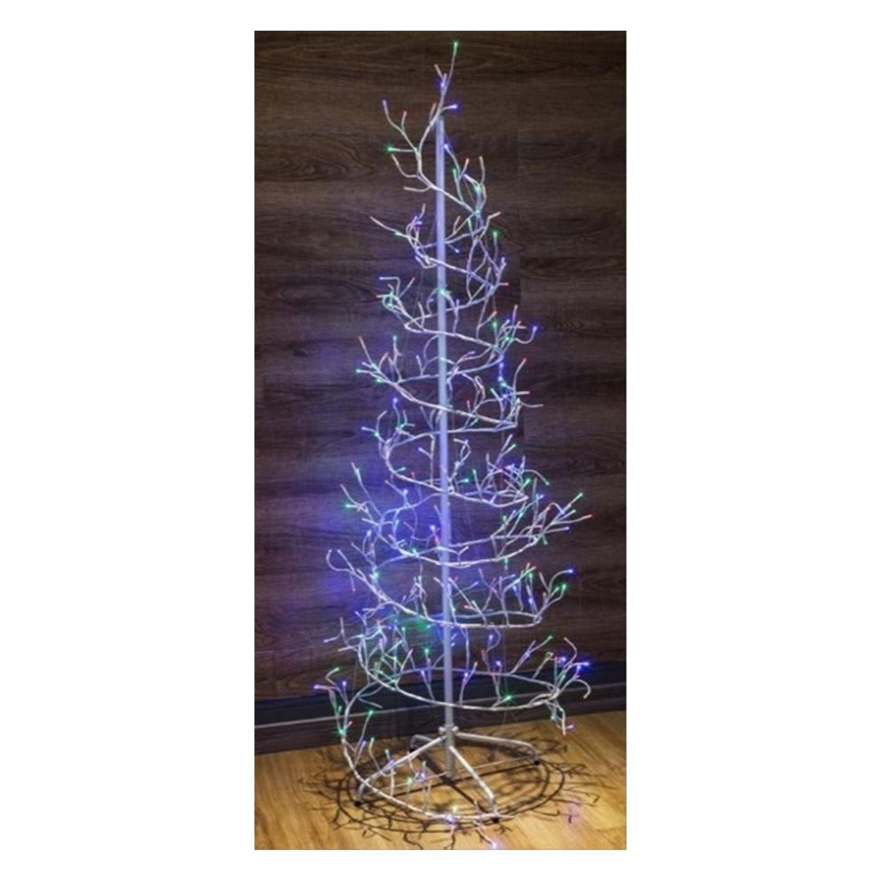 240cm Spiral Tree with Multi Colour LED - General Hardware Supplies Homevalue