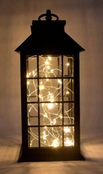30cm Caged Lantern with LED - General Hardware Supplies Homevalue
