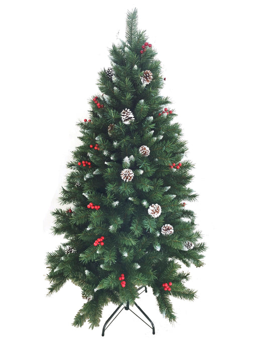 7.5ft / 225cm Red Berry Christmas Tree - General Hardware Supplies Homevalue